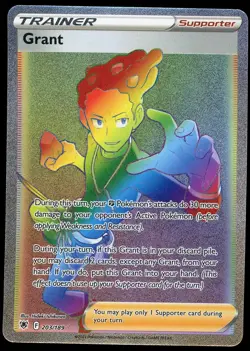 Pokemon TCG Grant Full Art Secret Rainbow Rare 203/189 Astral Radiance NM - Image 1