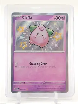 CLEFFA 2024 POKEMON PALDEAN FATES SHINY RARE HOLO A 150/091 Q3687 - Image 1