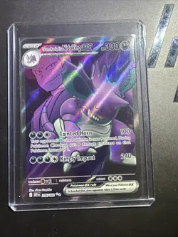 Team Rockets Nidoking EX 216/182 Destined Rivals Ultra Rare Full Art Pokemon NM - Image 1