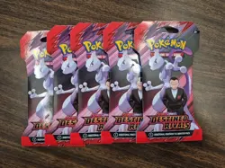 Pokemon TCG: Lot of 5 Sealed Destined Rivals Sleeved Booster Packs - Image 1