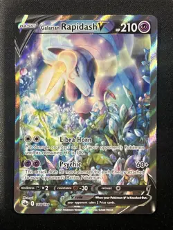 2021 Pokemon Sword & Shield Chilling Reign #168/198 Galarian Rapidash V - Image 1