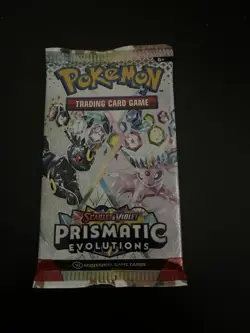 22.42g VERY HEAVY Prismatic Evolutions Pokemon Sealed Booster Pack New - Image 2