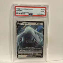 LUGIA V #138 FULL ART SILVER TEMPEST 2022 POKEMON SWSH SWORD & SHIELD PSA 9 MINT - Image 1
