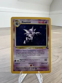 Pokemon TCG Haunter Fossil 6/62 Unlimited Holo Rare - Image 1