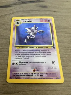 Pokemon TCG Haunter Fossil 6/62 Unlimited Holo Rare - Image 3