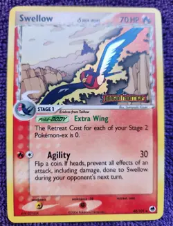 Swellow 40/101 Dragon Frontiers Stamped Reverse Holo Pokemon *NICE* - Image 1