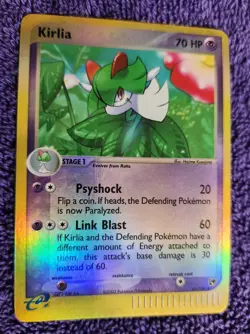 Kirlia 40/100 Sandstorm Reverse Holo Pokemon *NICE* - Image 1