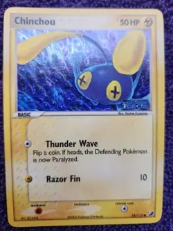 Chinchou 52/115 Unseen Forces Stamped Reverse Holo Pokemon *NICE* - Image 1