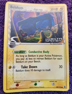 Beldum 59/113 Delta Species Stamped Reverse Holo Pokemon *NICE* - Image 1