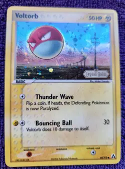 Voltorb 68/92 Legend Maker Stamped Reverse Holo Pokemon *Swirl* *NICE* - Image 1