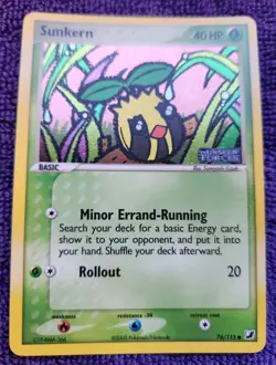 Sunkern 76/115 Unseen Forces Stamped Reverse Holo Pokemon *NICE* - Image 1