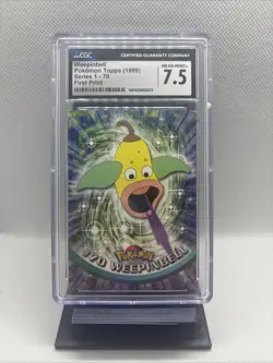 1999 Pokemon Topps Series 1 #70 Weepinbell First Print CGC 7.5 Near Mint+ - Image 1