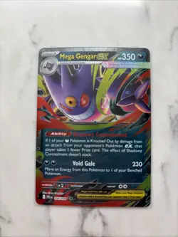 Mega Gengar ex 056/094 Mega Evolution Phantasmal Flames Pack Fresh Pokemon TCG - Image 1