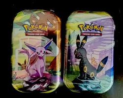 Pokemon TCG Scarlet & Violet Prismatic Evolutions Mini Tins Sealed - Image 1