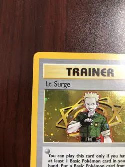 Pokemon Lt. Surge (Trainer) 17/132 Gym Heroes Holofoil - LP - Image 2