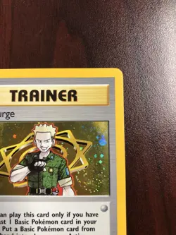 Pokemon Lt. Surge (Trainer) 17/132 Gym Heroes Holofoil - LP - Image 3