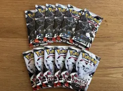 Pokemon TCG: Black Bolt and White Flare Boosters X6 Bundle Each Sealed - Image 1