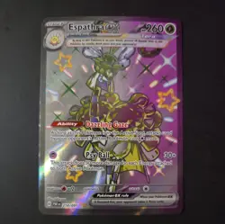 Pokemon TCG Espathra ex Scarlet & Violet: Paldean Fates 214/091 Holo Shiny Ultra - Image 1