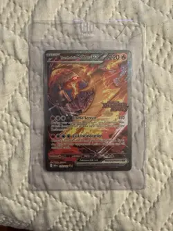 Pokemon Destined Rivals Team Rocket’s Moltres ex 229/182 Stamped Promo NM 💎 - Image 1