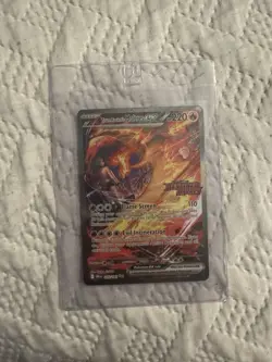 Pokemon Destined Rivals Team Rocket’s Moltres ex 229/182 Stamped Promo NM - Image 1