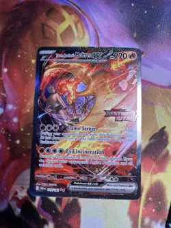 Pokemon Destined Rivals Team Rocket’s Moltres ex 229/182 Stamped Promo NM - Image 1