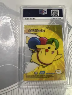 PSA 10 GEM Topps Pikachu Clear Card PC1 Pokemon 2000 TV Animation Gem Mint - Image 2