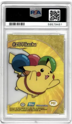PSA 10 Pikachu 2000 Topps POKEMON TV Animation Clear Cards #PC1 - Image 2