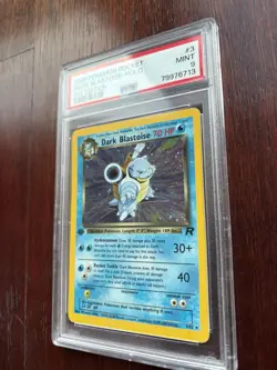 2000 Pokemon Team Rocket Dark Blastoise 1st Edition Holo #3 PSA 9 - Image 3