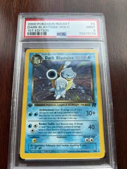2000 Pokemon Team Rocket Dark Blastoise 1st Edition Holo #3 PSA 9 - Image 4