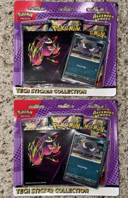 2 Pokemon Mega Evolution Ascended Heroes Tech Sticker Collection Gastly - Image 1