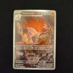 Pokemon TCG Black Bolt Volcarona Illustration Rare Card 100/086 Near Mint - Image 1