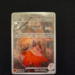 Pokemon TCG Black Bolt Volcarona Illustration Rare Card 100/086 Near Mint - Image 2