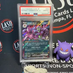2025 POKEMON DRI EN-DESTINED RIVALS #136 MARNIE'S GRIMMSNARL EX PSA 10 - Image 1