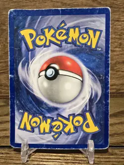 Pokemon Card TCG Hitmonchan Holo 7/102 Base Set Heavy Play Vintage HP Damaged - Image 2