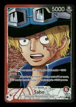 Sabo OP13-004 Alt Art Leader One Piece Carrying On His Will L NM English - Image 1