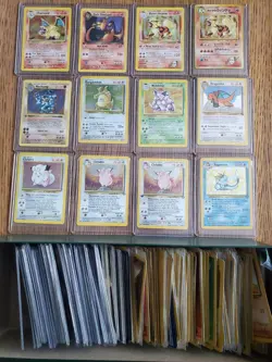 Huge Pokemon Card Lot 338 Cards 1st Gen 1st Editions Charizard RARE TCG VINTAGE - Image 1