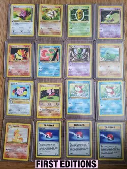 Huge Pokemon Card Lot 338 Cards 1st Gen 1st Editions Charizard RARE TCG VINTAGE - Image 2