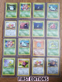 Huge Pokemon Card Lot 338 Cards 1st Gen 1st Editions Charizard RARE TCG VINTAGE - Image 3