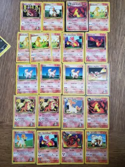 Huge Pokemon Card Lot 338 Cards 1st Gen 1st Editions Charizard RARE TCG VINTAGE - Image 4