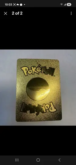 The Undefeatable Red GX Gold Foil Fan Art Card HP7500000 Gotta Win Them All🔥🔥 - Image 2
