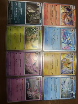 Prismatic Evolutions 8 Cosmos Promo Cards - Costco Mini Tin Promos Set Lot Holo - Image 1