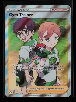 Gym Trainer (Full Art) 068/072 Ultra Rare Holo Shining Fates Pokemon Card - Image 1