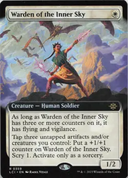Warden of the Inner Sky (Extended Art) R The Lost Caverns of Ixalan 359 NM MTG - Image 1