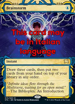MTG BRAINSTORM EXC - TEMPESTA CEREBRALE - STA IT - MAGIC - Image 1