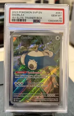 2023 Pokemon 151 ETB Promo Snorlax SVP EN 051 PSA 10 - Image 1