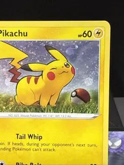 Pokemon Card Pikachu SWSH039 Black Star Promo SWIRL Near Mint - Image 2
