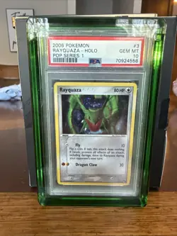 2006 POKEMON POP SERIES 1 RAYQUAZA HOLO 3/17 PSA 10 LOW POP GRAIL - Image 1