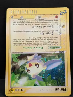Minun 7/97 Dragon Holo Ultra Rare Pokemon TCG Nintendo e-reader vintage NM - Image 4
