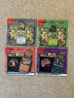 4 X Pokemon TCG: Ascended Heroes Tech Sticker & Blister Pack Bundle New & Sealed - Image 1