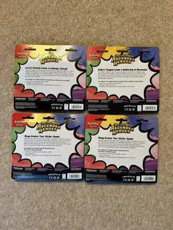 4 X Pokemon TCG: Ascended Heroes Tech Sticker & Blister Pack Bundle New & Sealed - Image 4